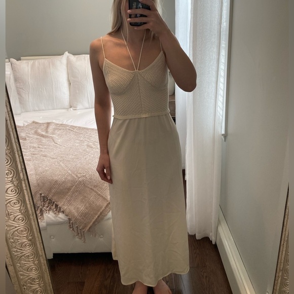 Zara Cream Color Dress - Picture 3 of 8